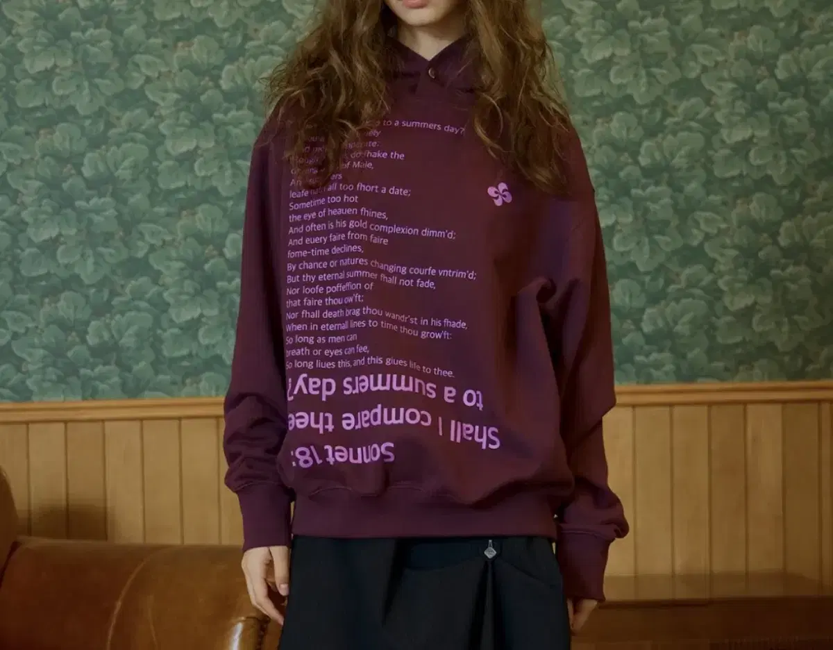 헤레틱 후드티 sonnet 18 hoodie grape